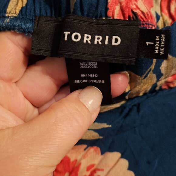 TORRID / Pull-On Wide Leg Pant /Sz 1 (14-16) - Picture 5 of 8